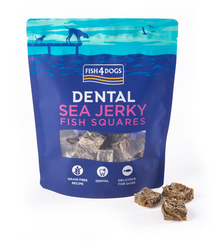 Przysmaki dentystyczne dla psa Fish4Dogs Sea Jerky Fish Squares