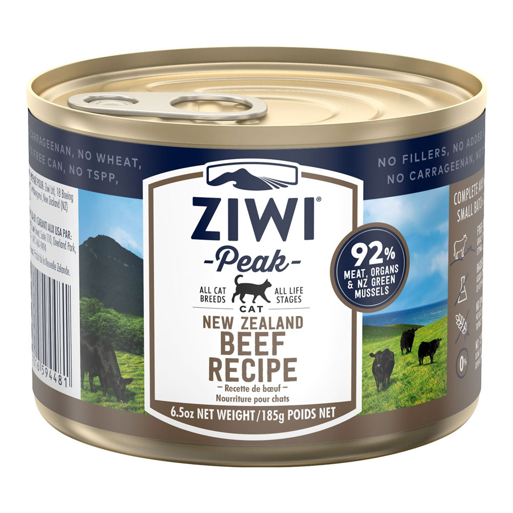 karma dla kota Ziwi Peak Beef - Wołowina puszka 185g front