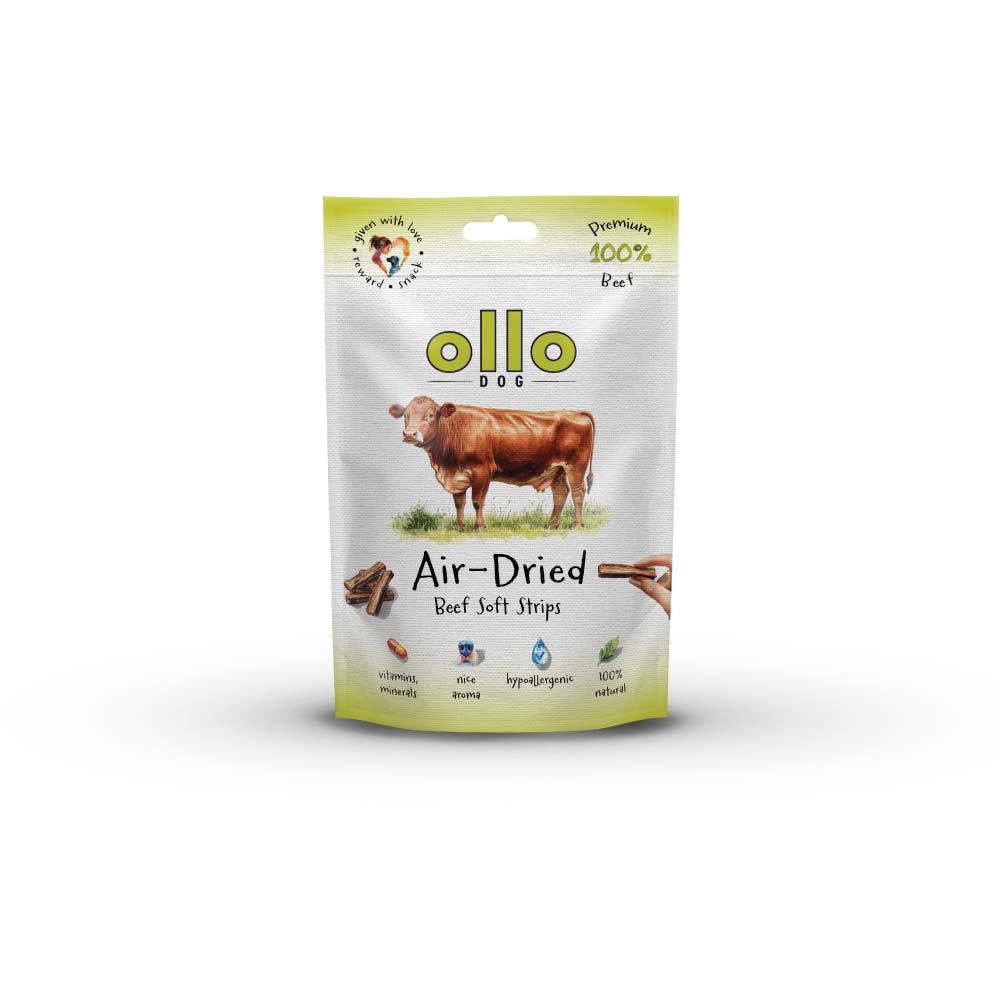 Przysmaki dla psa Ollo Air Dried Beef Strips w Skład Karmy
