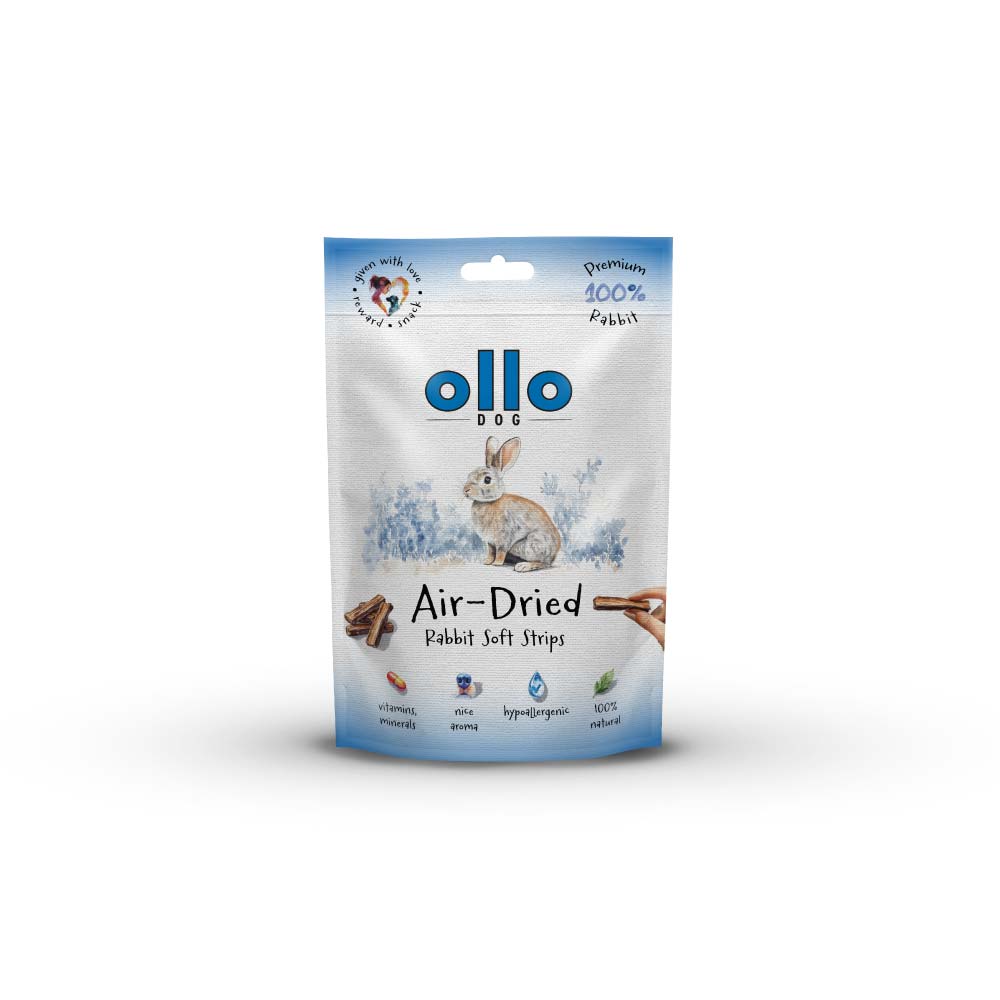 Przysmaki dla psa Ollo Air Dried Rabbit Strips w Skład Karmy
