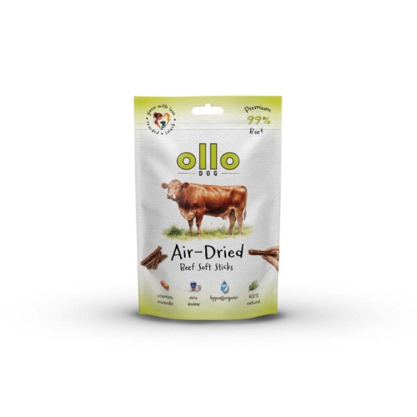 Przysmaki dla psa Ollo Air Dried Beef Sticks w Skład Karmy