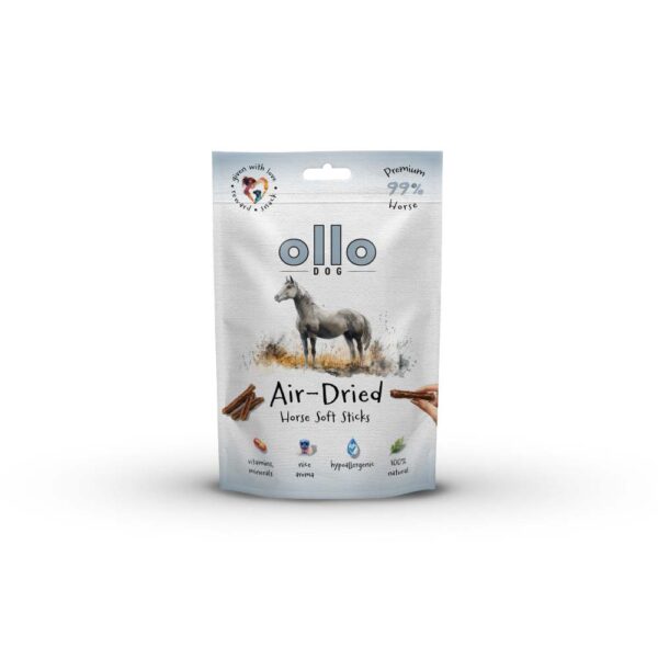 Przysmaki dla psa Ollo Air Dried Horse Sticks w Skład Karmy