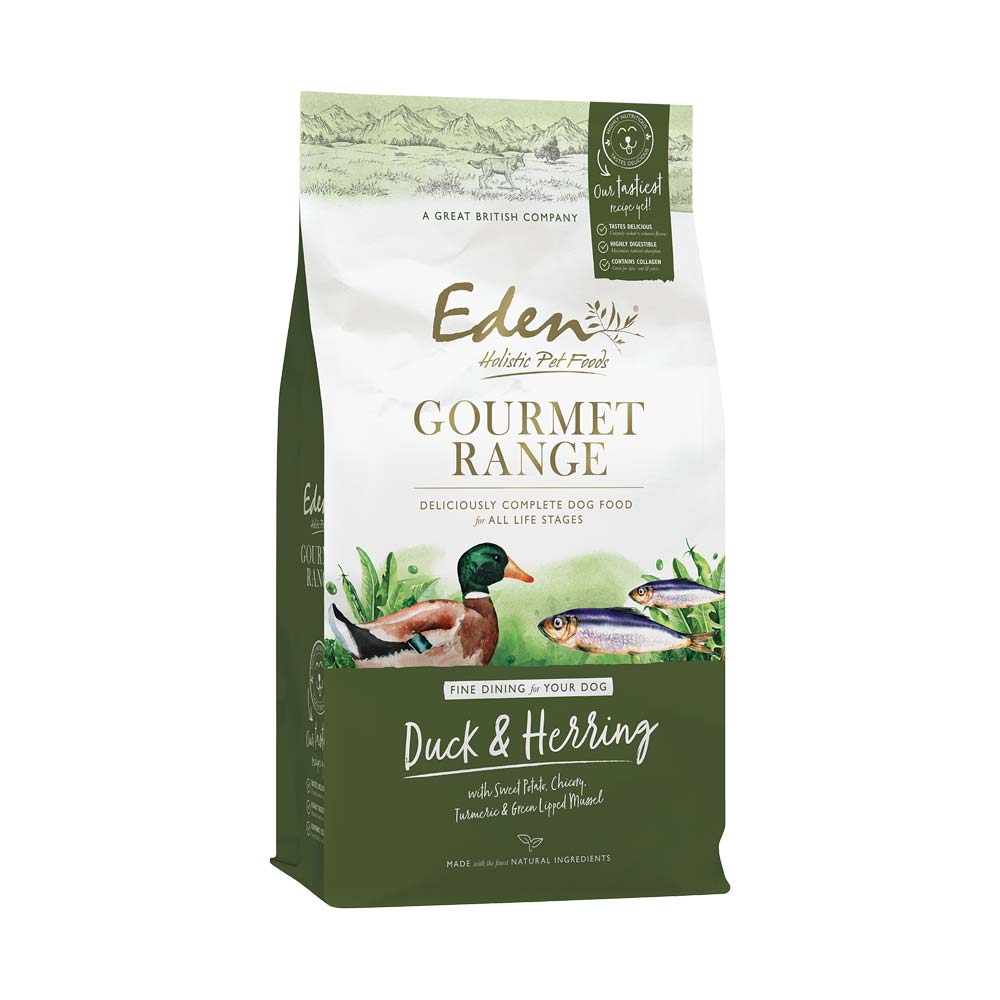 Karma sucha dla psa Eden Gourmet Kaczka i Śledź w Skład Karmy
