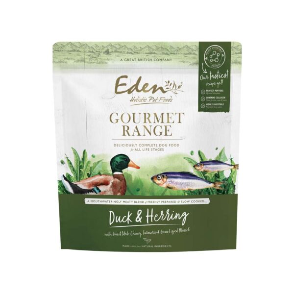 Karma sucha dla psa Eden Gourmet Kaczka i Śledź w Skład Karmy