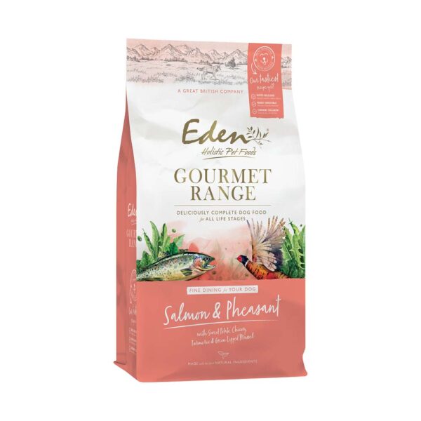 Karma sucha dla psa Eden Gourmet Łosoś i Bażant w Skład Karmy