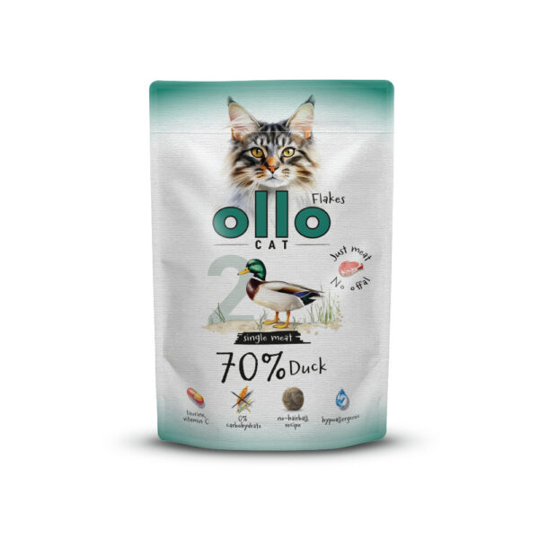Karma mokra dla kota w saszetkach Ollo Cat nr 2 Kaczka w Skład Karmy