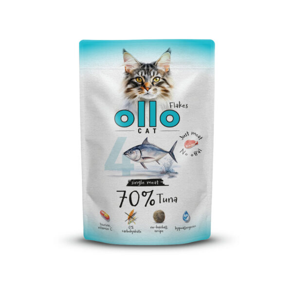 Karma mokra dla kota w saszetkach Ollo Cat nr 4 Tuńczyk w Skład Karmy