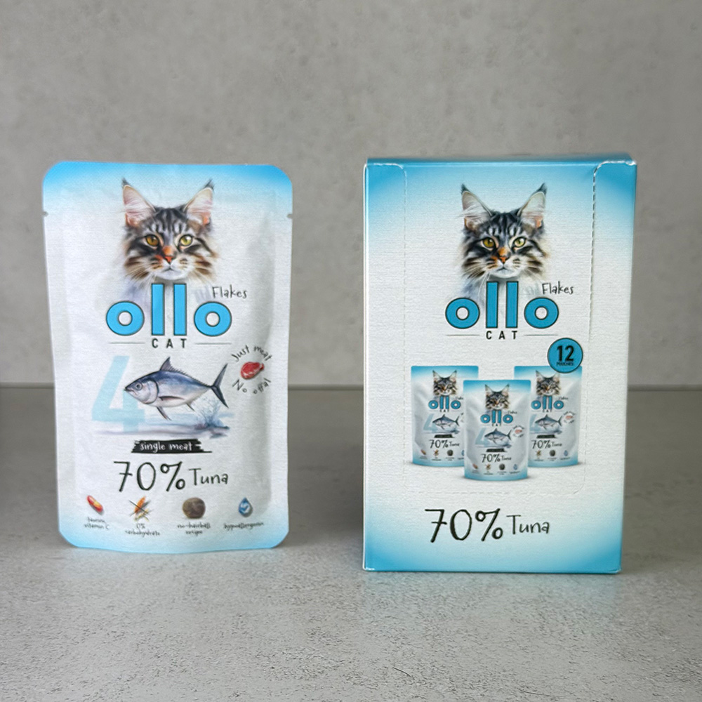 Karma mokra dla kota w saszetkach Ollo Cat nr 4 Tuńczyk w Skład Karmy