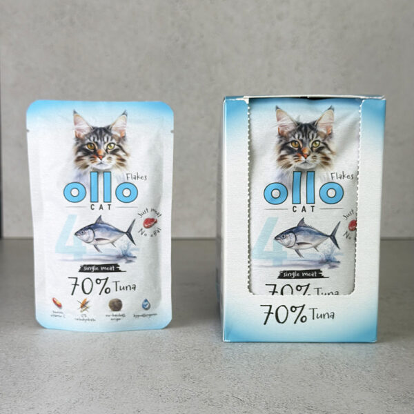 Karma mokra dla kota w saszetkach Ollo Cat nr 4 Tuńczyk w Skład Karmy